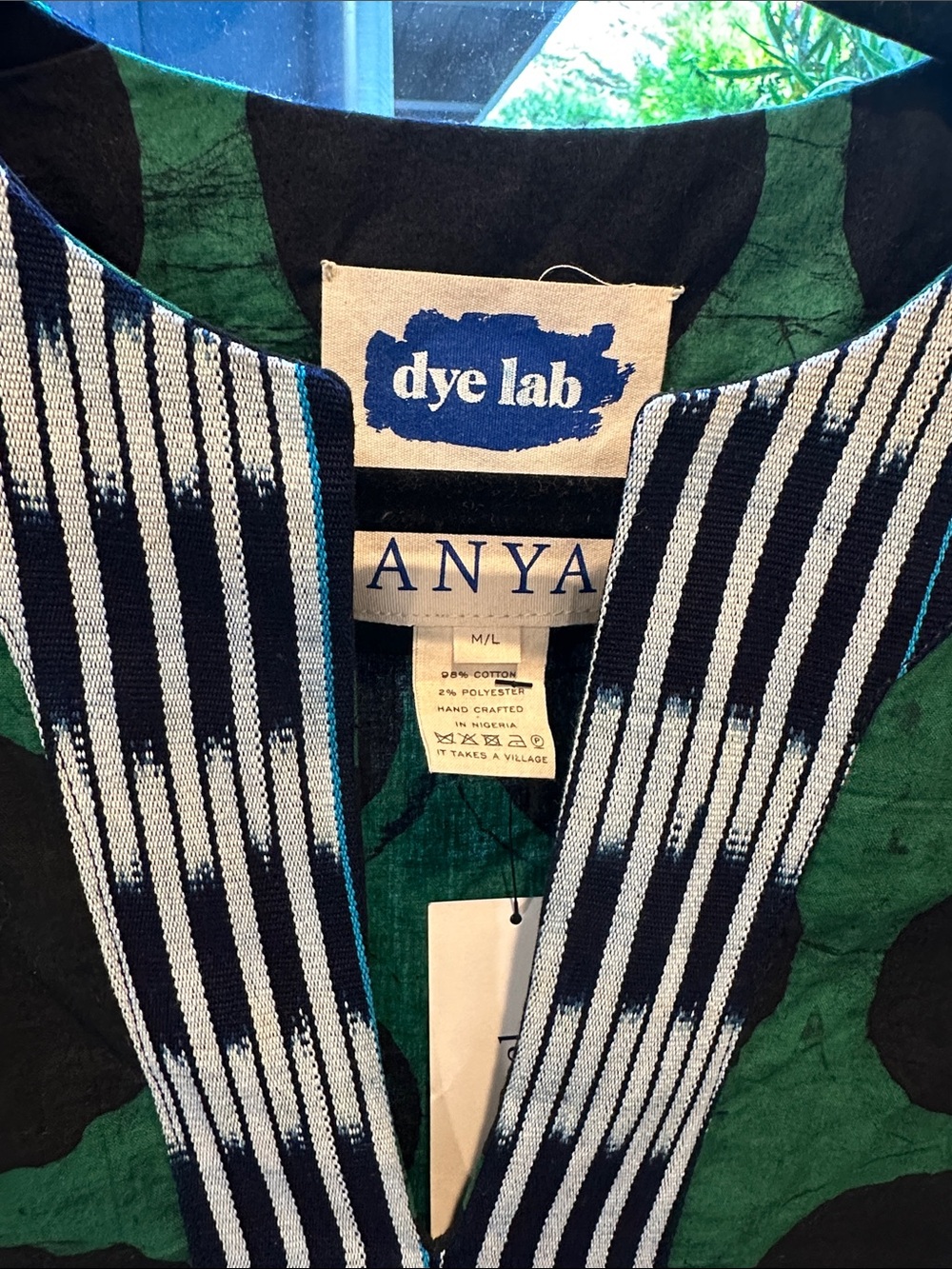 Anya Hindmarch Green & Black Polka Dot Midi Dress - Picture 2 of 3